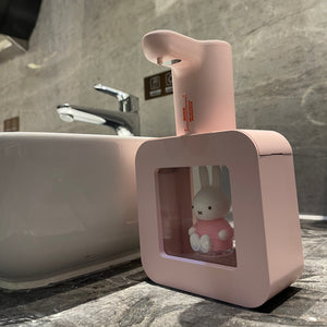 MIPOW&Miffy Automatic Hand Soap Dispenser Wall Mounted and Countertop Dual Purpose Sensor Foam Soap Dispenser Smart Infrared Con