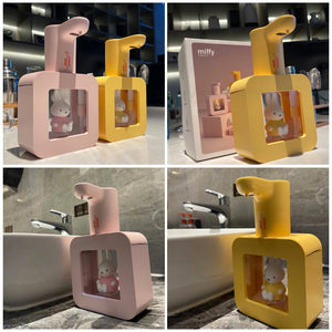 MIPOW&Miffy Automatic Hand Soap Dispenser Wall Mounted and Countertop Dual Purpose Sensor Foam Soap Dispenser Smart Infrared Con