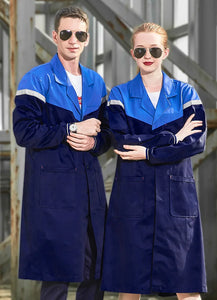 Warehouse Work Clothing Mechanical Long Outfit Lab Coat Workshop Factory Auto Repair Workshop Durable Coverall Porter Suit Tops