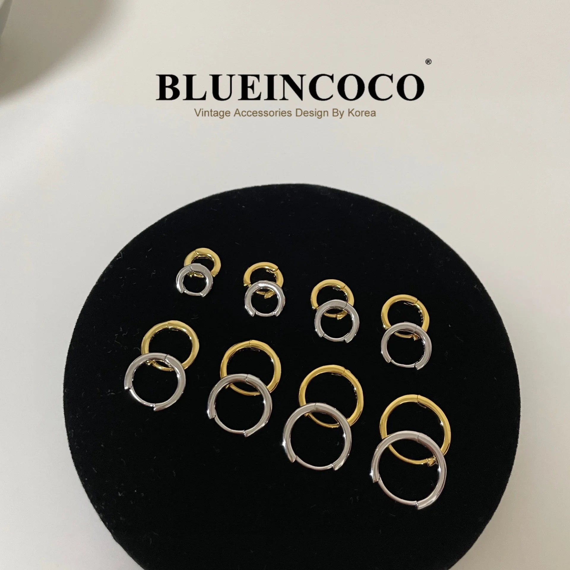 100% Real 925 Sterling Silver Minimalist Bohemian Round Ear Buckle for Women Punk Unisex Rock Hoop Earring Jewelry Accessories