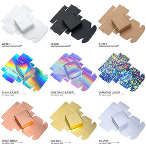 10pcs / kraft carton black white packaging carton Festival party gift box soap carton
