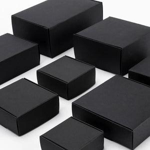 10pcs / kraft carton black white packaging carton Festival party gift box soap carton
