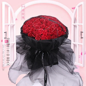 99/89/33 Flower Round Flower Box + Soap Flower Packaging Set Flower Gift Box Party Wedding Gift Valentine's Day Supplies