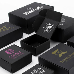 10pcs / kraft carton black white packaging carton Festival party gift box soap carton