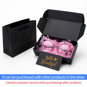 10pcs / kraft carton black white packaging carton Festival party gift box soap carton
