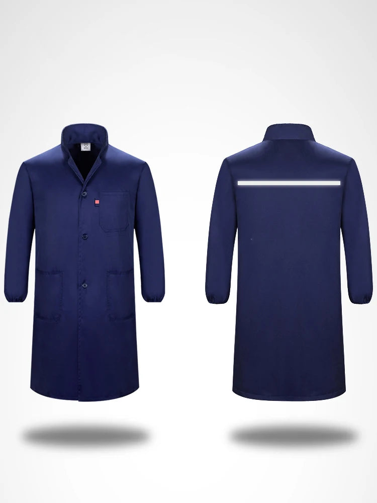 Warehouse Work Clothing Mechanical Long Outfit Lab Coat Workshop Factory Auto Repair Workshop Durable Coverall Porter Suit Tops