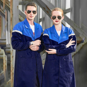 Warehouse Work Clothing Mechanical Long Outfit Lab Coat Workshop Factory Auto Repair Workshop Durable Coverall Porter Suit Tops