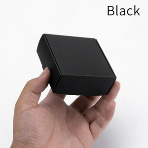10pcs / kraft carton black white packaging carton Festival party gift box soap carton