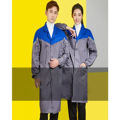 Warehouse Work Clothing Mechanical Long Outfit Lab Coat Workshop Factory Auto Repair Workshop Durable Coverall Porter Suit Tops