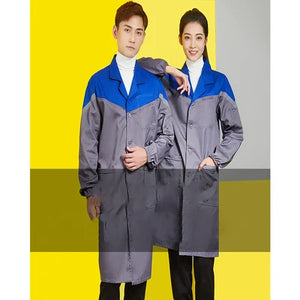 Warehouse Work Clothing Mechanical Long Outfit Lab Coat Workshop Factory Auto Repair Workshop Durable Coverall Porter Suit Tops