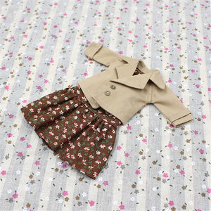 Clothes For 1/6 Blyth 2 Pieces Dress and Suit 2 Colors