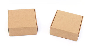 10pcs / kraft carton black white packaging carton Festival party gift box soap carton