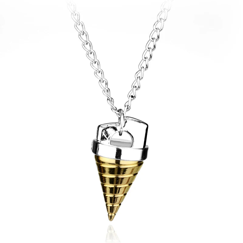 Cartoon Tengen Toppa Gurren Lagann Necklace Tengentoba Gulenlagan Core Drill Pendant Necklace Jewelry Accessories