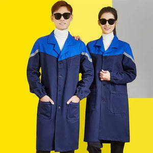 Warehouse Work Clothing Mechanical Long Outfit Lab Coat Workshop Factory Auto Repair Workshop Durable Coverall Porter Suit Tops