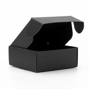10pcs / kraft carton black white packaging carton Festival party gift box soap carton