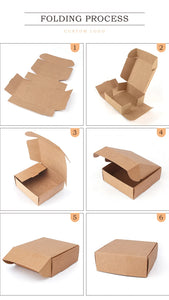 10pcs / kraft carton black white packaging carton Festival party gift box soap carton