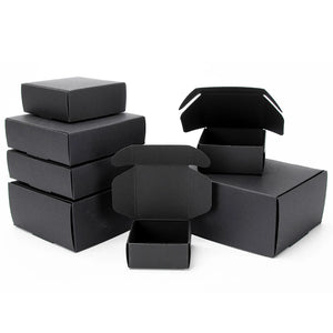 10pcs / kraft carton black white packaging carton Festival party gift box soap carton