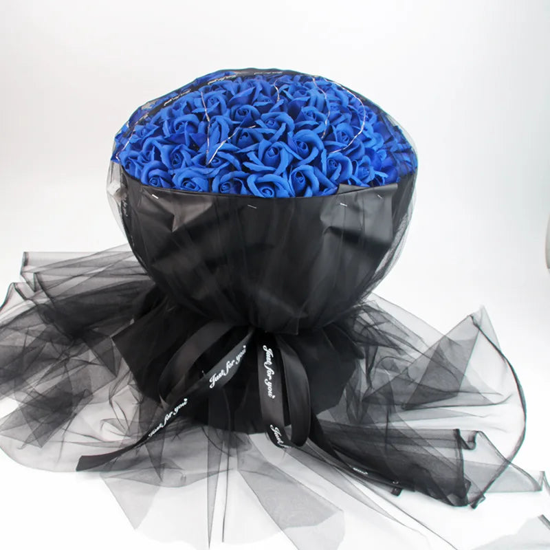 99/89/33 Flower Round Flower Box + Soap Flower Packaging Set Flower Gift Box Party Wedding Gift Valentine's Day Supplies