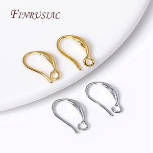 Ear Wire For Earrings Making Supplies DIY Accessories 18K Gold Plated Earwire Earring Hooks with Open Loop