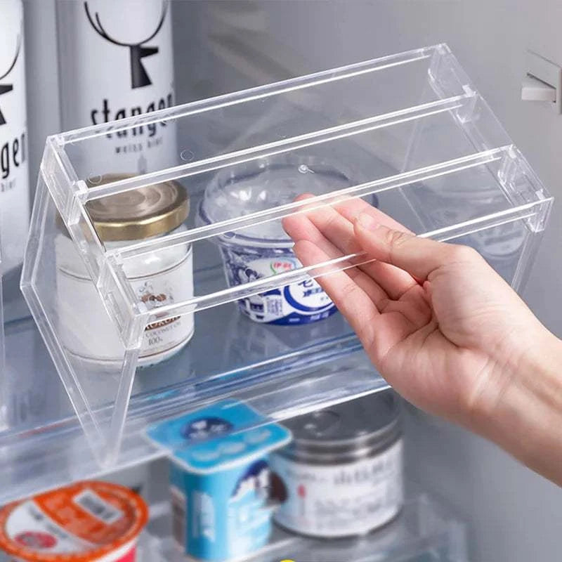 Refrigerator Organizers Storage Rack Fridge Layered Separator Shelves SPECIFICATIONSApplicable Space: KitchenBrand Name: NoEnName_NullChoice: yesClassification: Non-folding RackFeature: Eco-Friendly,StockedHign-concerned Chemical: NoneRefrigerator Organizers Storage Rack
