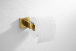 Stainless Steel Brushed Gold Towel Bar Rack Toilet Paper Holder Toilet Brush Robe Hook Soap Dish Bathroom Accessories Hardware