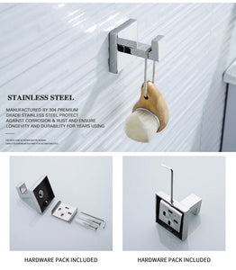 Bathroom Hardware Set SUS Stainless Steel Mirror Nickel Towel Rack Toilet Paper Holder Soap Holder Towel Bar Toilet Accessories