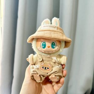 Only Clothes Cloth Blind Box Pendant Baby Clothes Cartoon Cute Plush Two-Piece Small Satchel Suit Vinyl Doll Conjoined Dress.