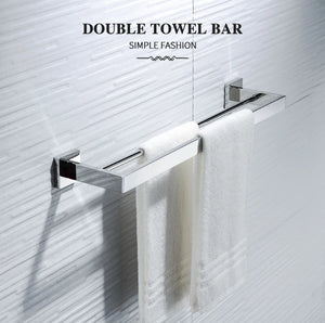 Bathroom Hardware Set SUS Stainless Steel Mirror Nickel Towel Rack Toilet Paper Holder Soap Holder Towel Bar Toilet Accessories