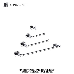 Bathroom Hardware 304 Stainless Steel Chrome Plated Towel Rack Toilet Paper Rack Soap Dish Rack Towel Bar Bathroom Accessories S