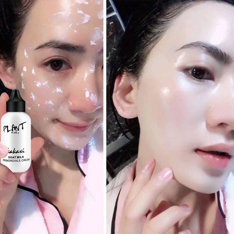 Face Foundation Cream Milk Whitening Moisturizing Cream Ultimate Goat Milk Revitalizing Smooth Brighten Plain Cream Makeup