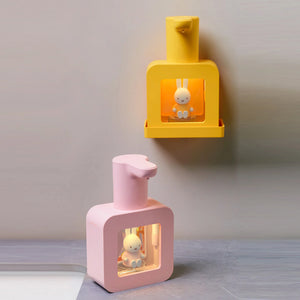 MIPOW&Miffy Automatic Hand Soap Dispenser Wall Mounted and Countertop Dual Purpose Sensor Foam Soap Dispenser Smart Infrared Con