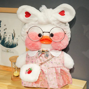 1set Clothes Suit Exquisite Soft Knitted Sweater DIY Accessories For 30cm Kawaii Yellow Duck Lalafanfan Plush Toys Stuffed Dolls