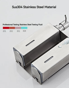 Stainless Steel Bathroom Accessories Liquid Soap Dispensers Single Bottle 200ml Perforated Installation Modern Minimalist Design