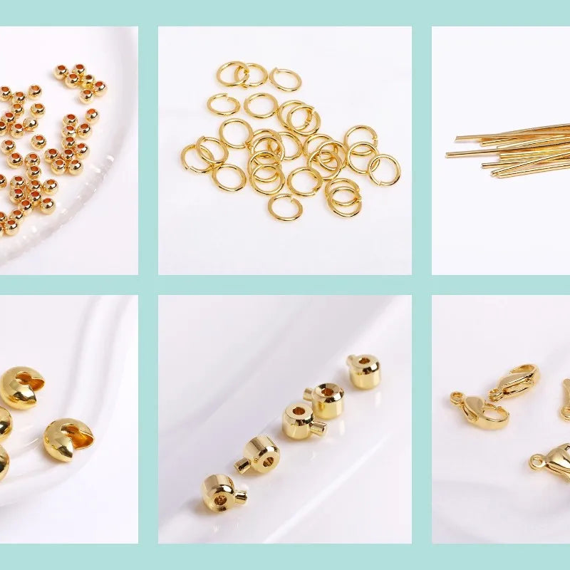 Ear Wire For Earrings Making Supplies DIY Accessories 18K Gold Plated Earwire Earring Hooks with Open Loop