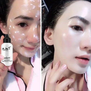 Face Foundation Cream Milk Whitening Moisturizing Cream Ultimate Goat Milk Revitalizing Smooth Brighten Plain Cream Makeup