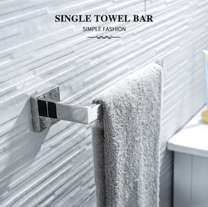 Bathroom Hardware Set SUS Stainless Steel Mirror Nickel Towel Rack Toilet Paper Holder Soap Holder Towel Bar Toilet Accessories