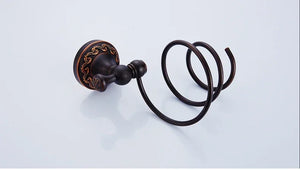 Black Bronze Bathroom Accessories Carving Bath Towel Shelves Toilet Brush Holder Soap Holder Toilet Paper Holder Bath Hardware