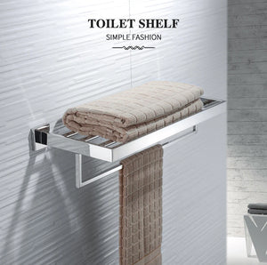 Bathroom Hardware Set SUS Stainless Steel Mirror Nickel Towel Rack Toilet Paper Holder Soap Holder Towel Bar Toilet Accessories
