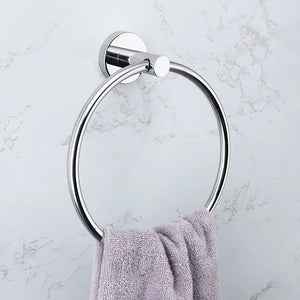 Mirror Chrome Bathroom Hardware 304 Stainless Steel Towel Rack Toilet Paper Holder Soap Holder Towel Bar Toilet Accessories