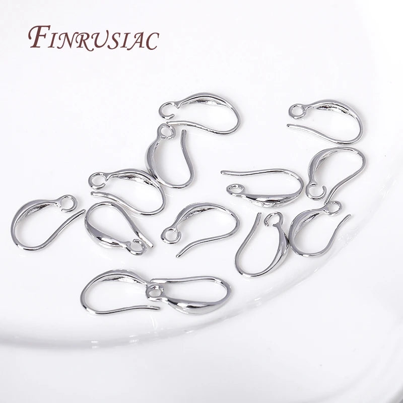 Ear Wire For Earrings Making Supplies DIY Accessories 18K Gold Plated Earwire Earring Hooks with Open Loop