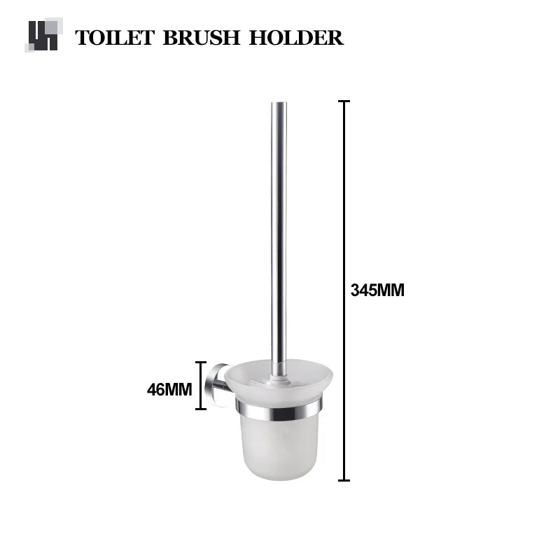 Bathroom Hardware 304 Stainless Steel Chrome Plated Towel Rack Toilet Paper Rack Soap Dish Rack Towel Bar Bathroom Accessories S