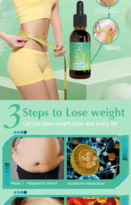 Image promoting anti-cellulite massage oil with steps to lose weight and enhance confidence, featuring before and after visuals.