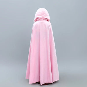 Girl Clothes Princess Cloak Hooded Coat Cape Cinderella Fancy Party Costume Clothes Winter Christmas New Year Children Dress