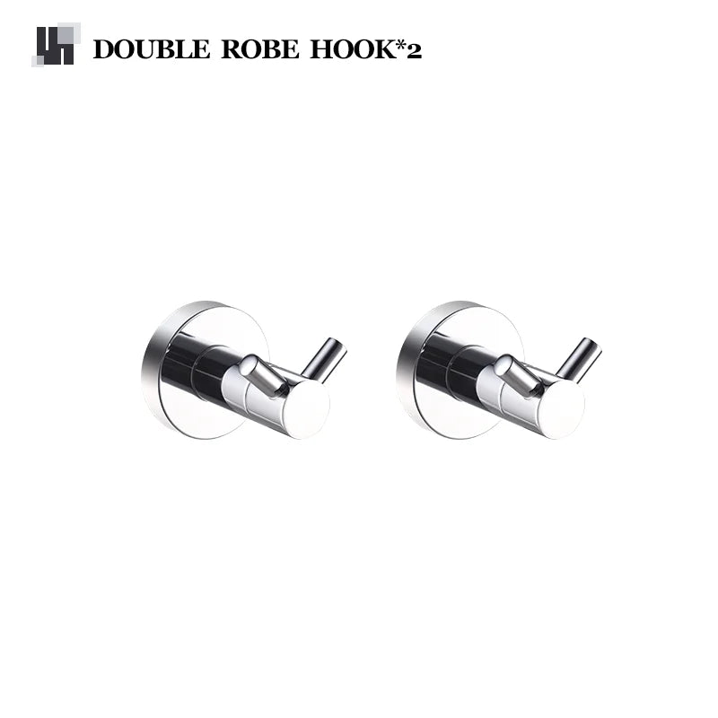 Bathroom Hardware 304 Stainless Steel Chrome Plated Towel Rack Toilet Paper Rack Soap Dish Rack Towel Bar Bathroom Accessories S