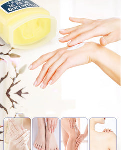 45g Traditional Chinese Clam Oil Hand & Foot Cream for dry skin, nourishing hand care, and cracked heel repair.