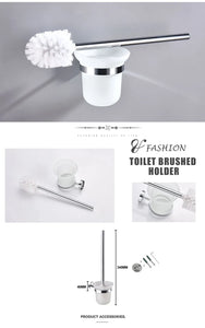Bathroom Hardware 304 Stainless Steel Chrome Plated Towel Rack Toilet Paper Rack Soap Dish Rack Towel Bar Bathroom Accessories S