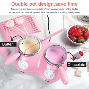 Kitchen Tool Heating Candy Wax Electric Chocolate Melting Pot with Mold DIY Scented Candle Soap Butter
