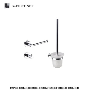 Bathroom Hardware 304 Stainless Steel Chrome Plated Towel Rack Toilet Paper Rack Soap Dish Rack Towel Bar Bathroom Accessories S
