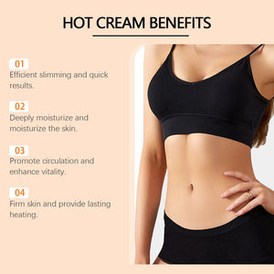 Hot Cream Fat Burning Cream Body Firming Elegant Light Body Gentle Herbal Comfort Massage Anti Cellulite Slimming Safe Cream