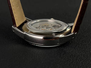 Automatic mechanical wristwatch with five sided three-dimensional hands, enamel cream dial GS cool design, Chinese version 2824